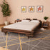 Aki Kagu -  Bed Frame Dark Brown Bamboo 140x200 cm